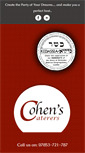 Mobile Screenshot of cohenscaterers.com
